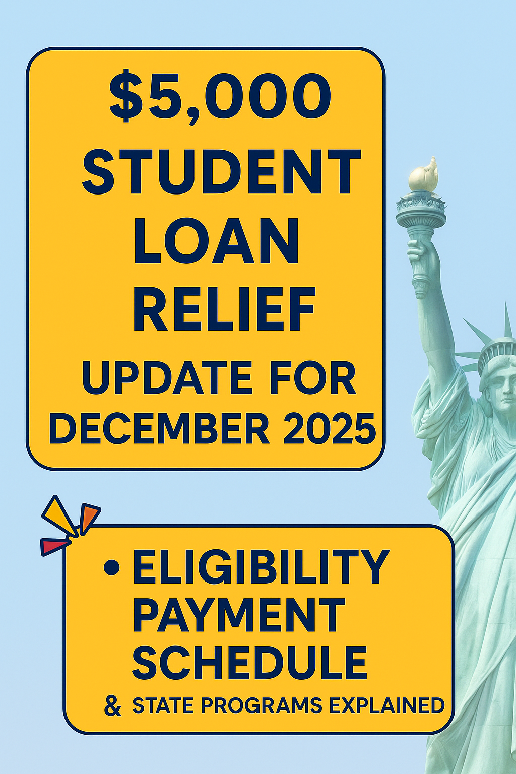$5,000 Student Loan Relief Update for December 2025: Eligibility, Payment Schedule & State Programs Explained $5,000 student loan relief update for December 2025 with eligibility and payment schedule explained